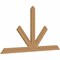 Ekena Millwork Saratoga Timber Gable Bracket, Western Red Cedar, 60"W x 32"H x 1 1/2"D x 3 1/2"F, 13/12 Pitch GBW060X32X0204SAR00SWR - alternate 3